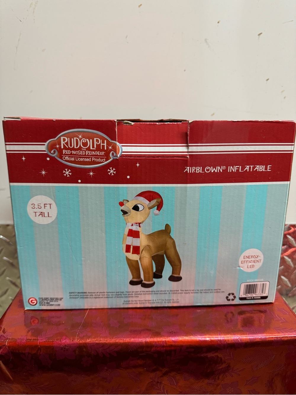 Christmas Rudolph Inflatable - Picture 3 of 6